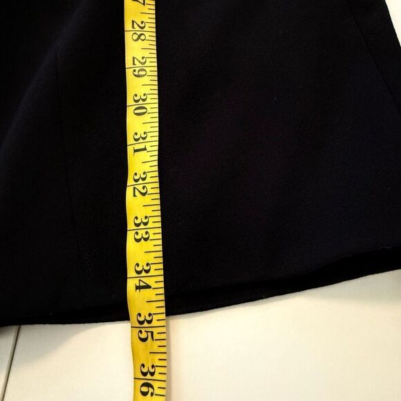 Chico’s Black Crepe Zip Pocket Open Jacket Sz 16 Elegant, Mob Wife, Minimalist - Picture 11 of 11